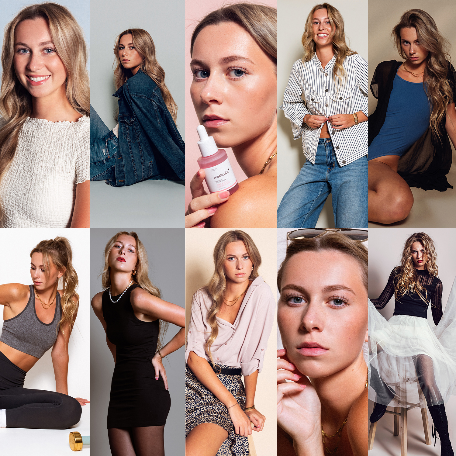 10 Look Model & Actor Official Portfolio Full Package $697.35 w/tax