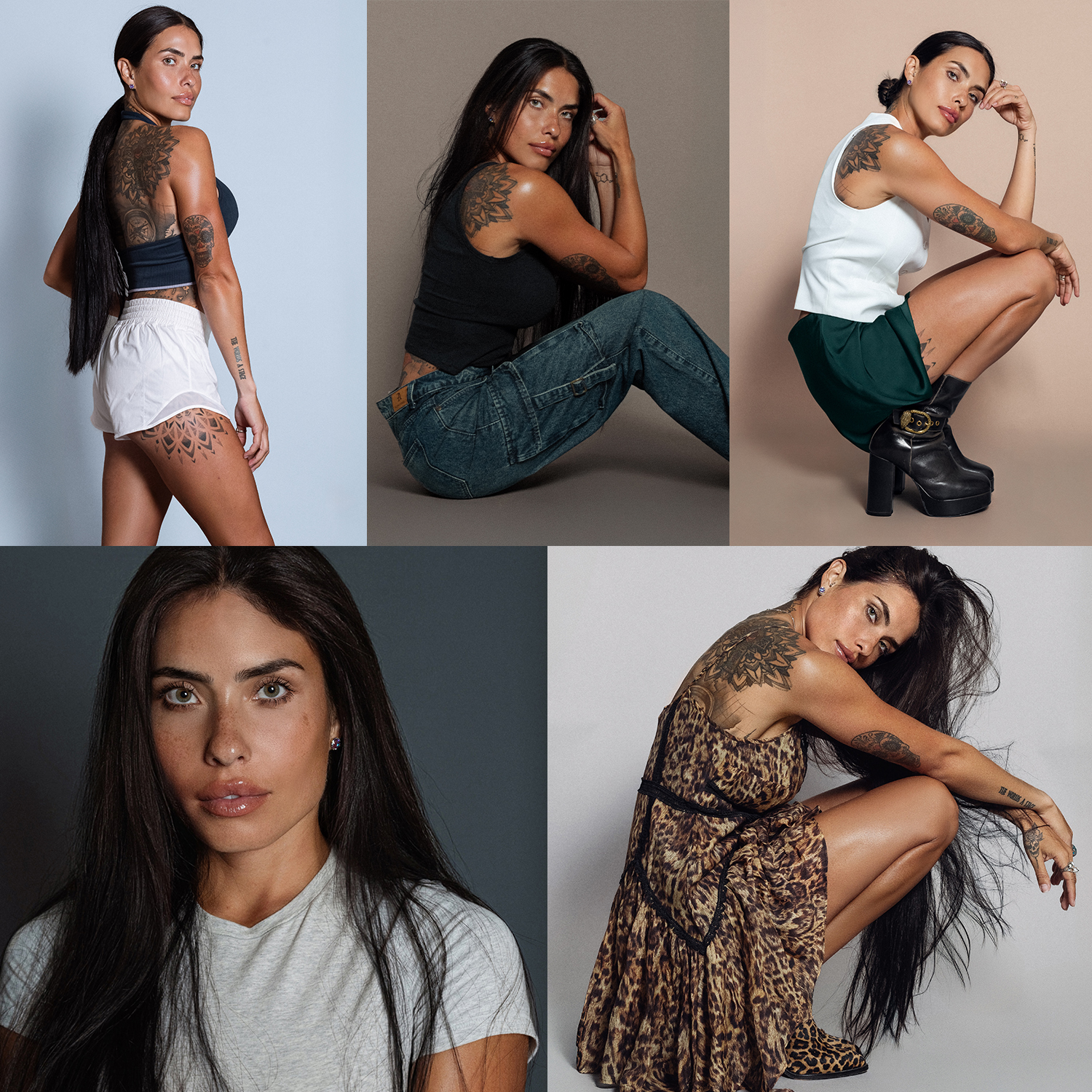 5 Outfits Model Portfolio Package $482.72 w/tax *Recommended